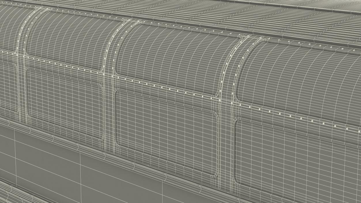 Double Decker Rail Car 3D