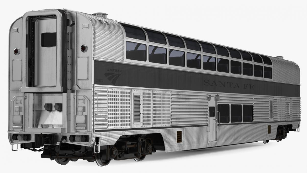 Double Decker Rail Car 3D