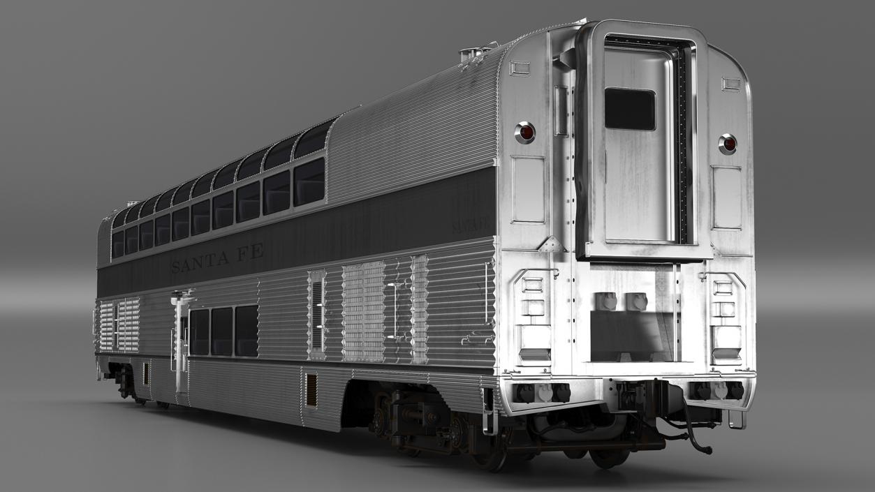 Double Decker Rail Car 3D