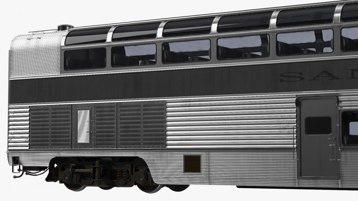 Double Decker Rail Car 3D