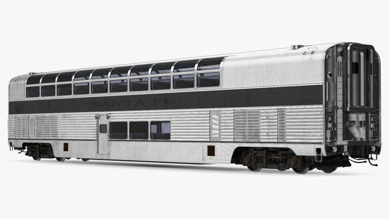 Double Decker Rail Car 3D