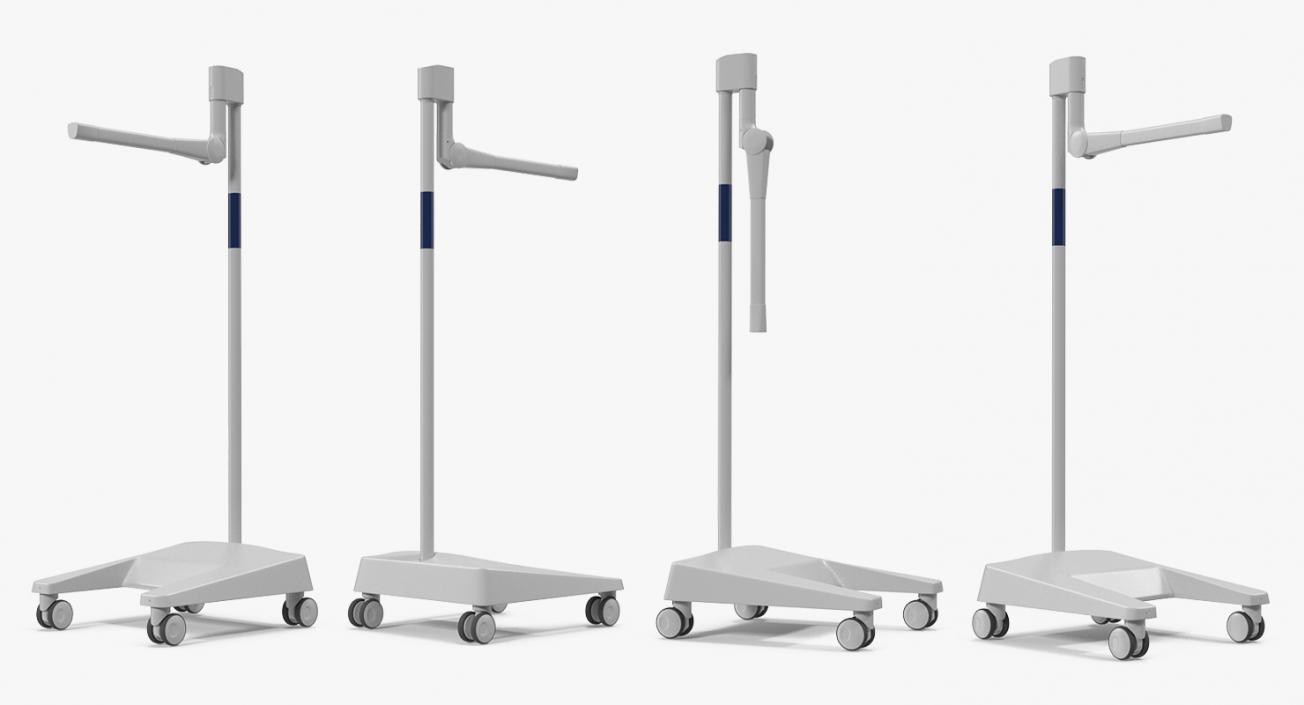 Medical Stand on Rollers 3D model