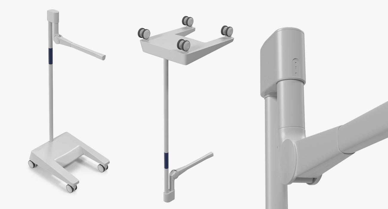 Medical Stand on Rollers 3D model