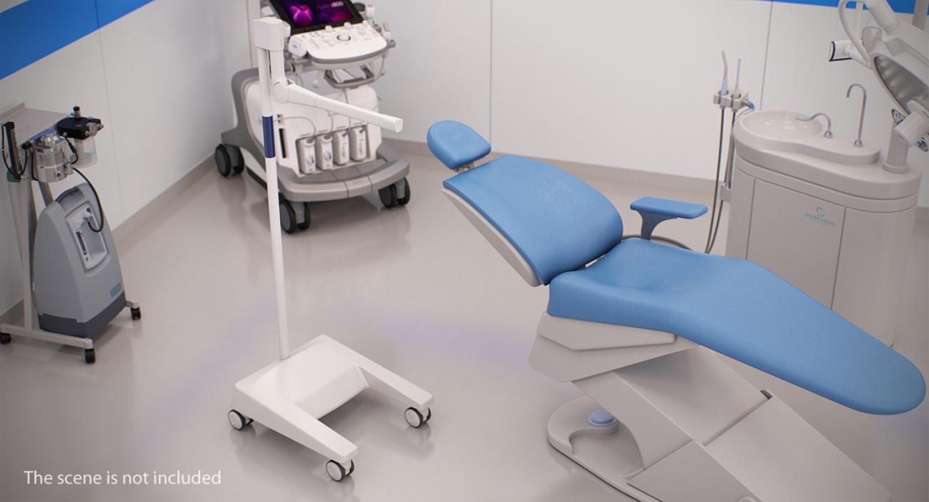 Medical Stand on Rollers 3D model