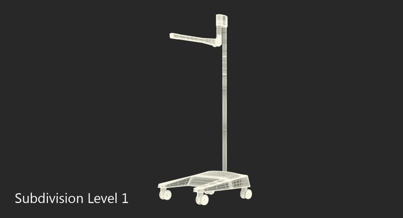 Medical Stand on Rollers 3D model