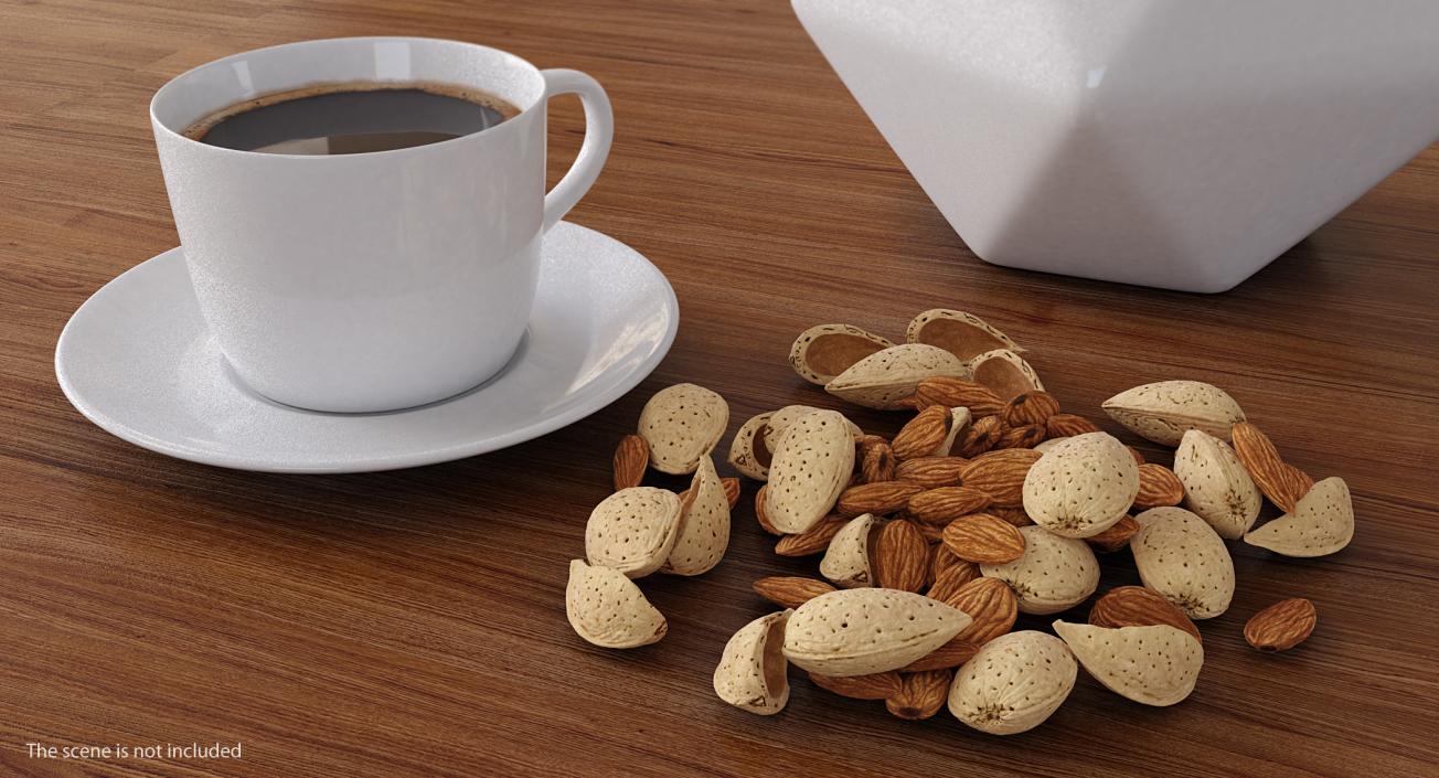 3D Almonds Collection model