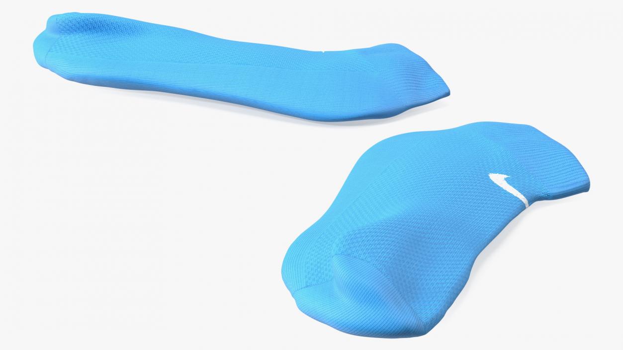 3D model Socks Nike Blue Idle