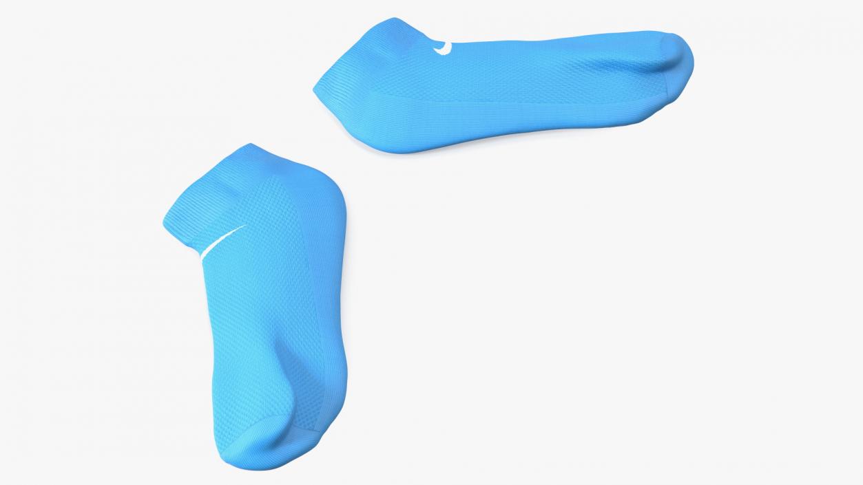 3D model Socks Nike Blue Idle