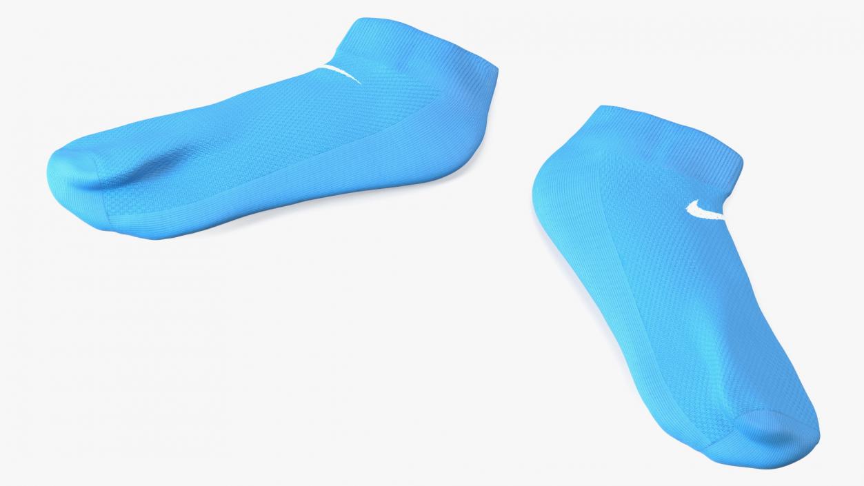 3D model Socks Nike Blue Idle