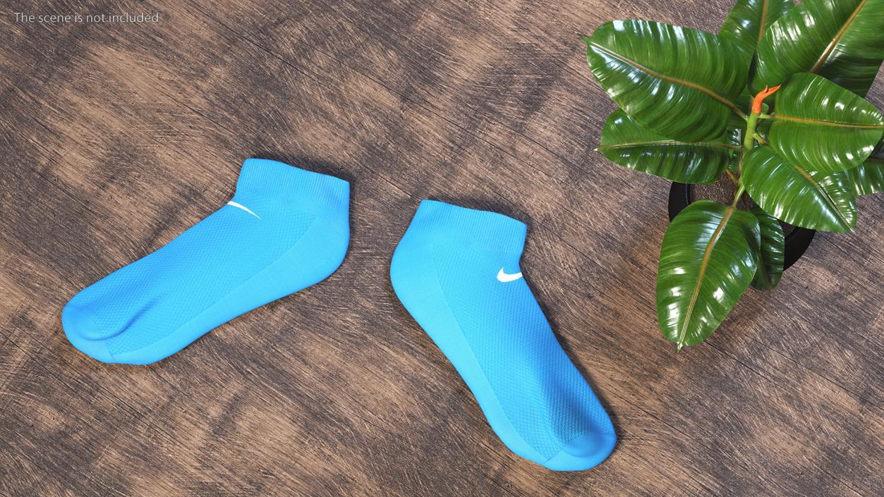 3D model Socks Nike Blue Idle