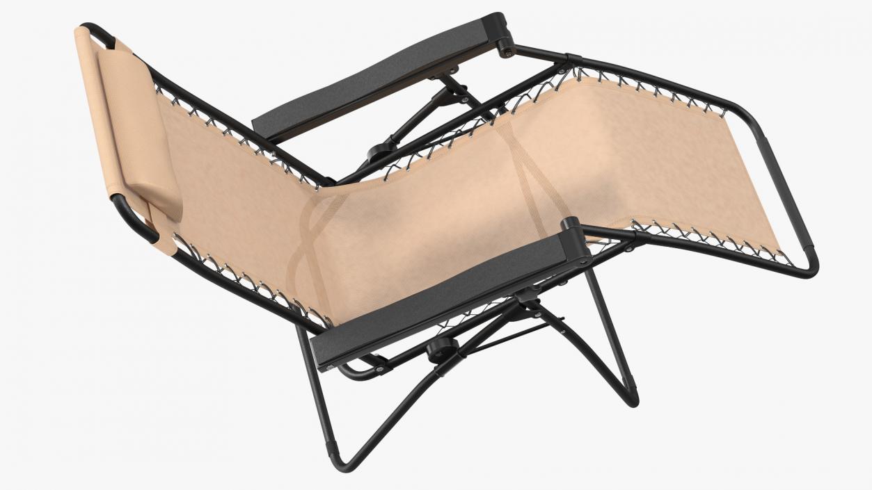 3D Folding Lounge Chair Beige