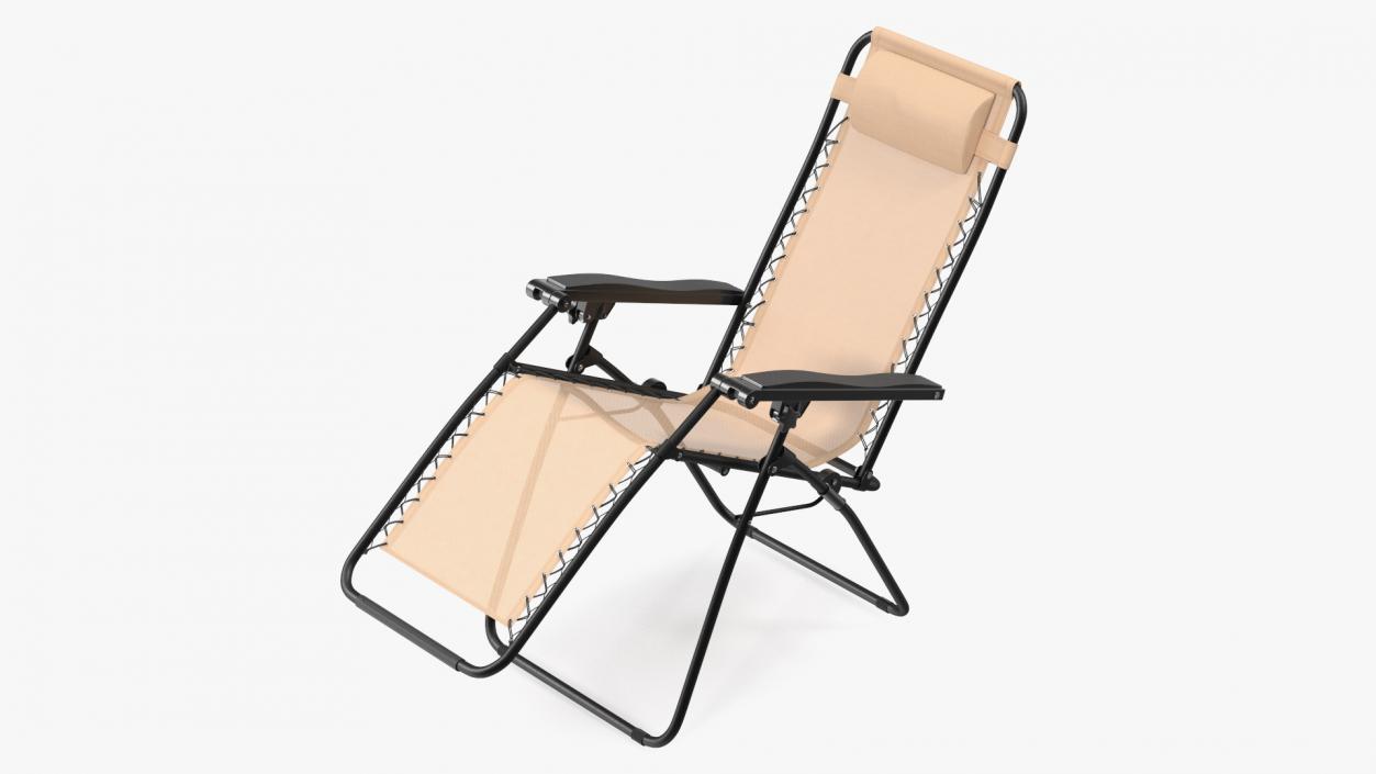 3D Folding Lounge Chair Beige