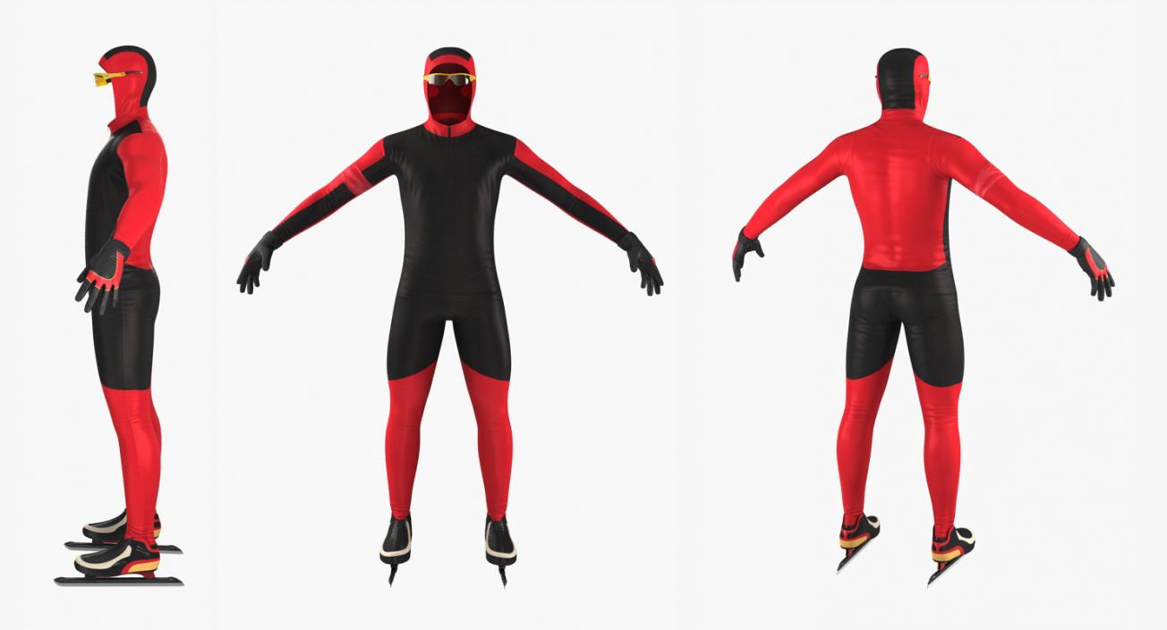 3D model Speed Skater Suit Generic