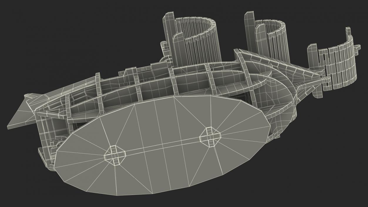 3D Wooden Puzzle Ship model