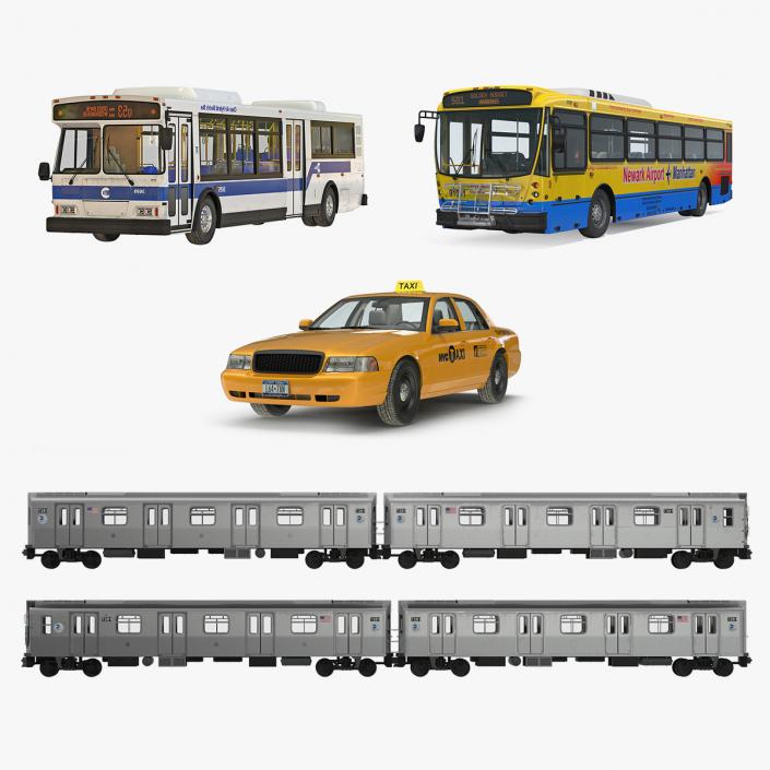 NHC Public Rigged Vehicles Collection 3D