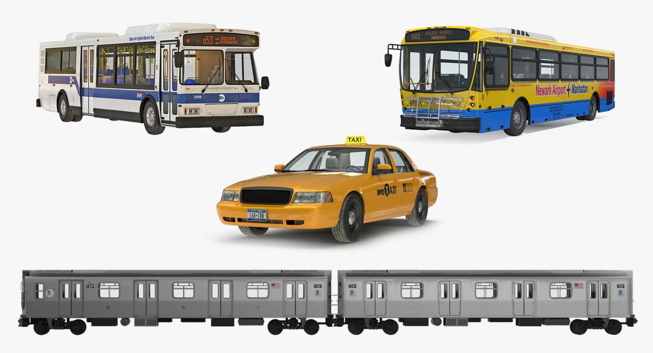 NHC Public Rigged Vehicles Collection 3D