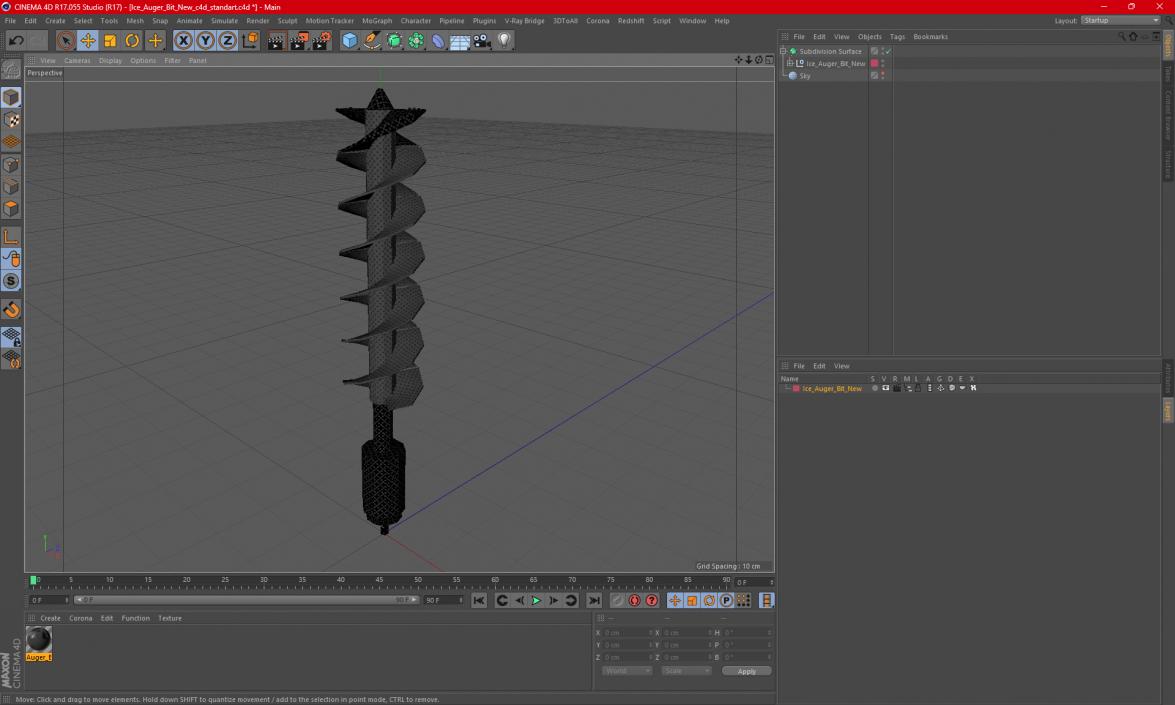 Ice Auger Bit New 3D
