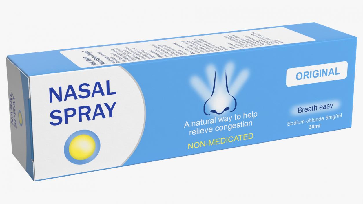 3D model Nasal Spray Box