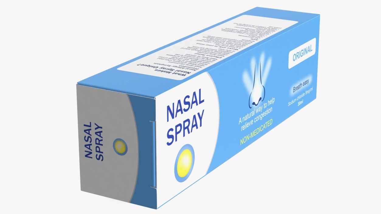 3D model Nasal Spray Box