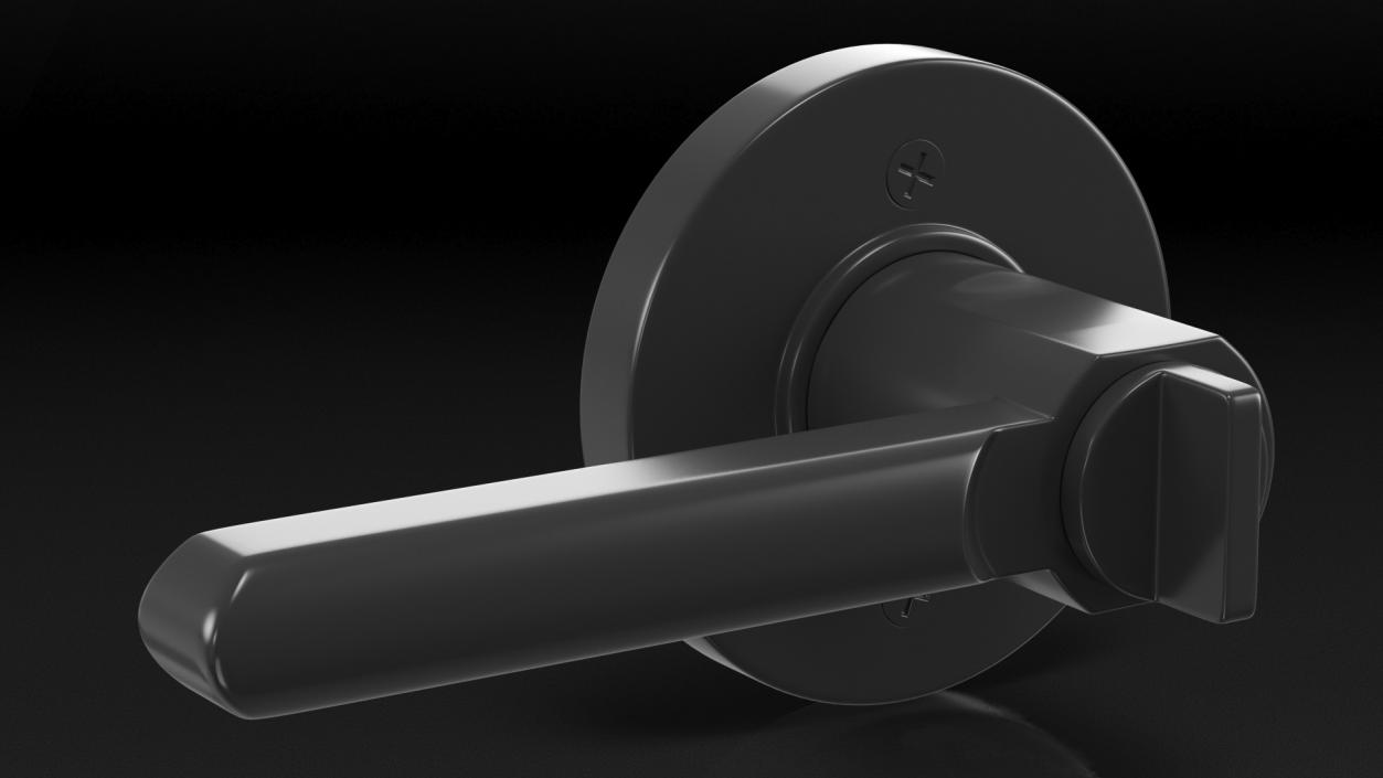 Black Door Handle 3D