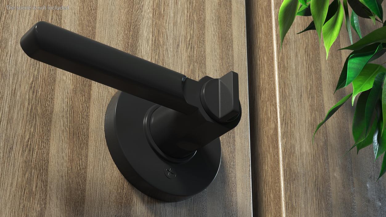 Black Door Handle 3D