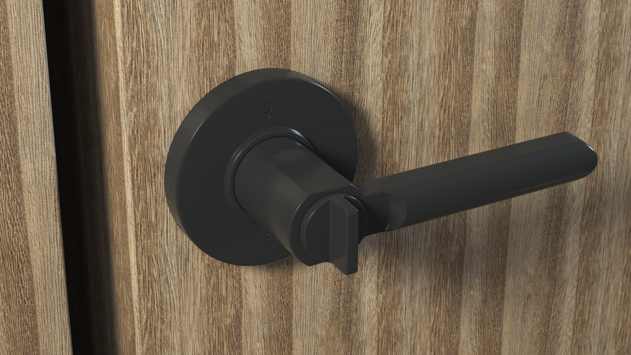 Black Door Handle 3D