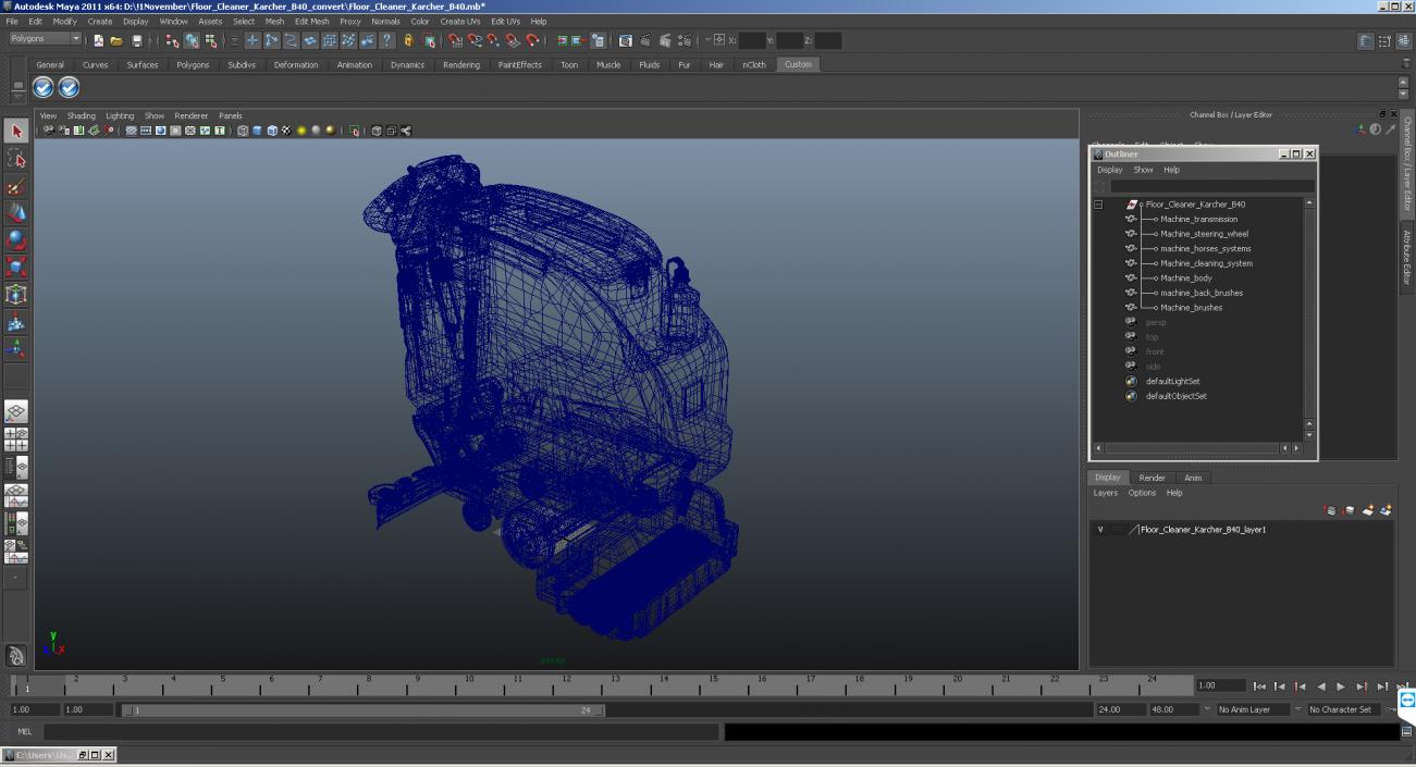 3D Kalmar Hybrid Straddle Carrier Dirty