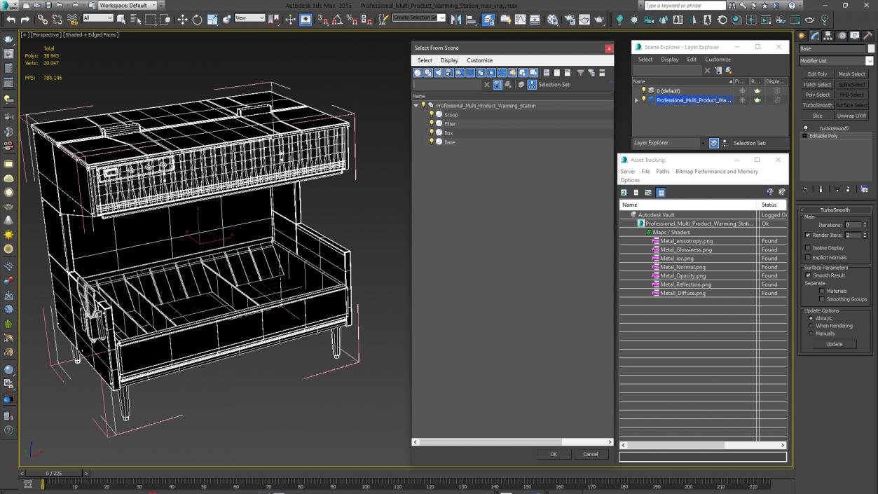 Professional Multi Product Warming Station 3D