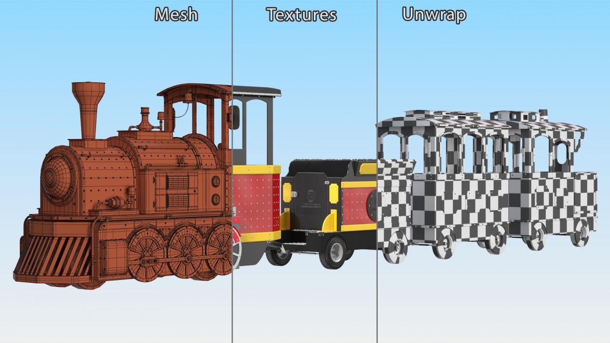 3D model Wattman Mini Express Children Train