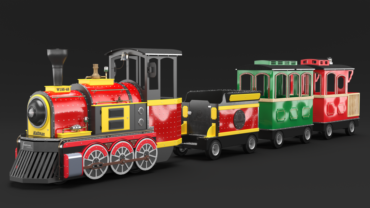 3D model Wattman Mini Express Children Train