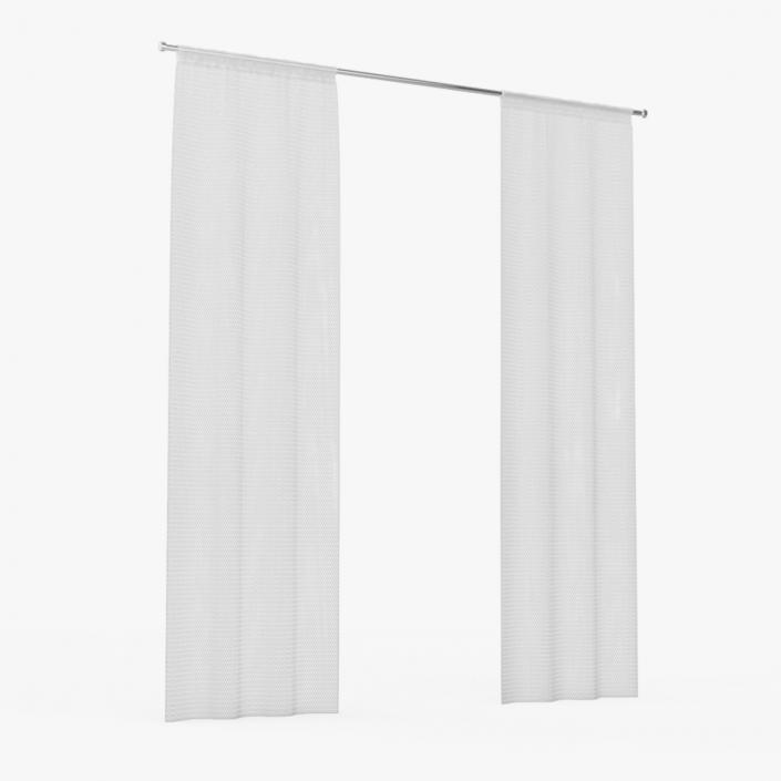 Net Curtains IKEA LILL 3D