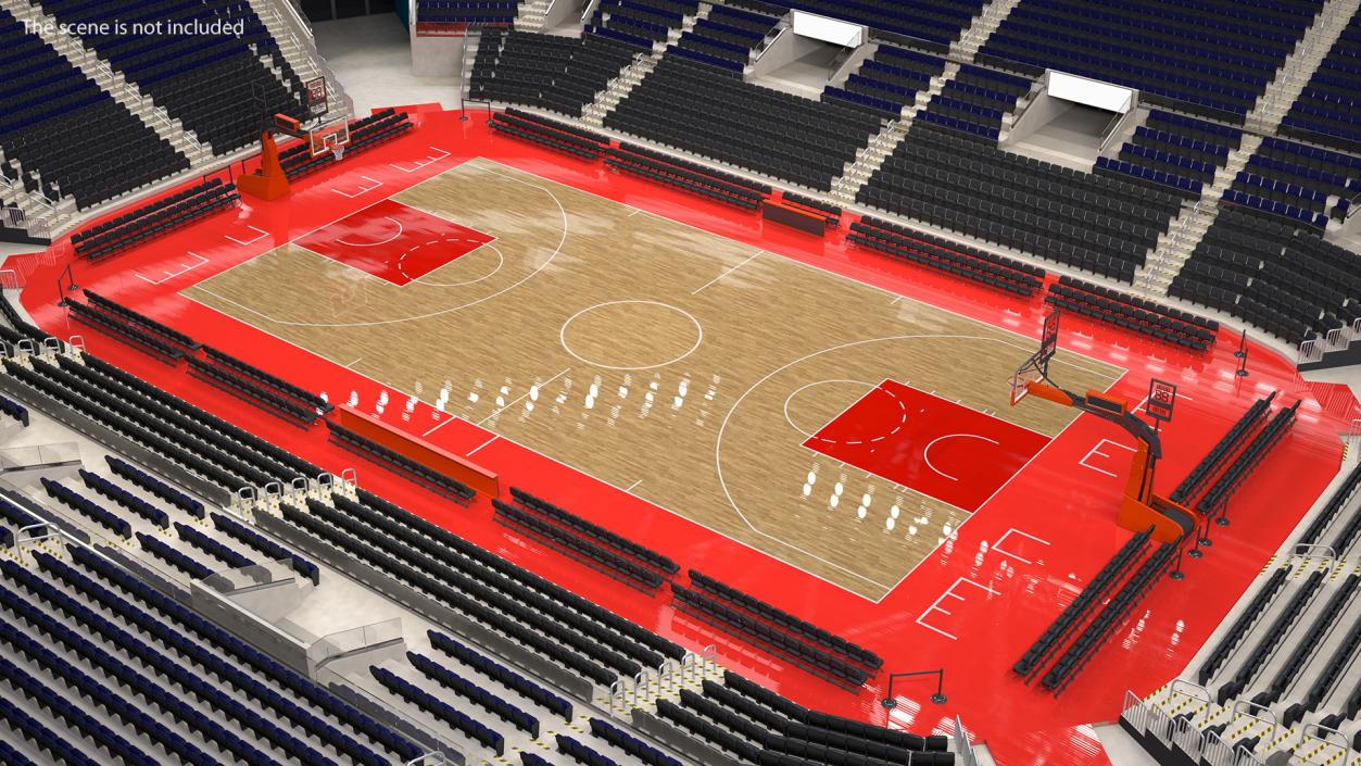 3D Basketball Court