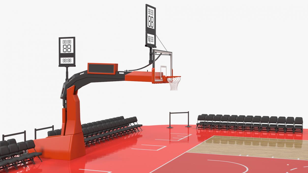 3D Basketball Court