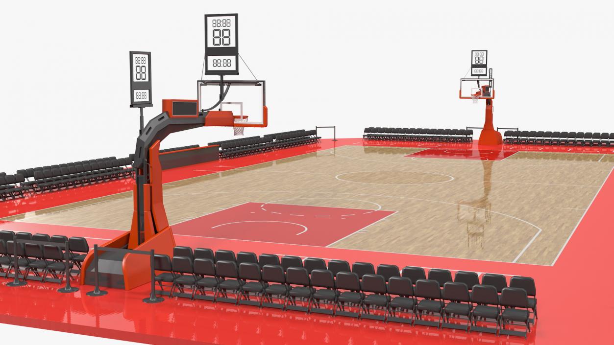 3D Basketball Court