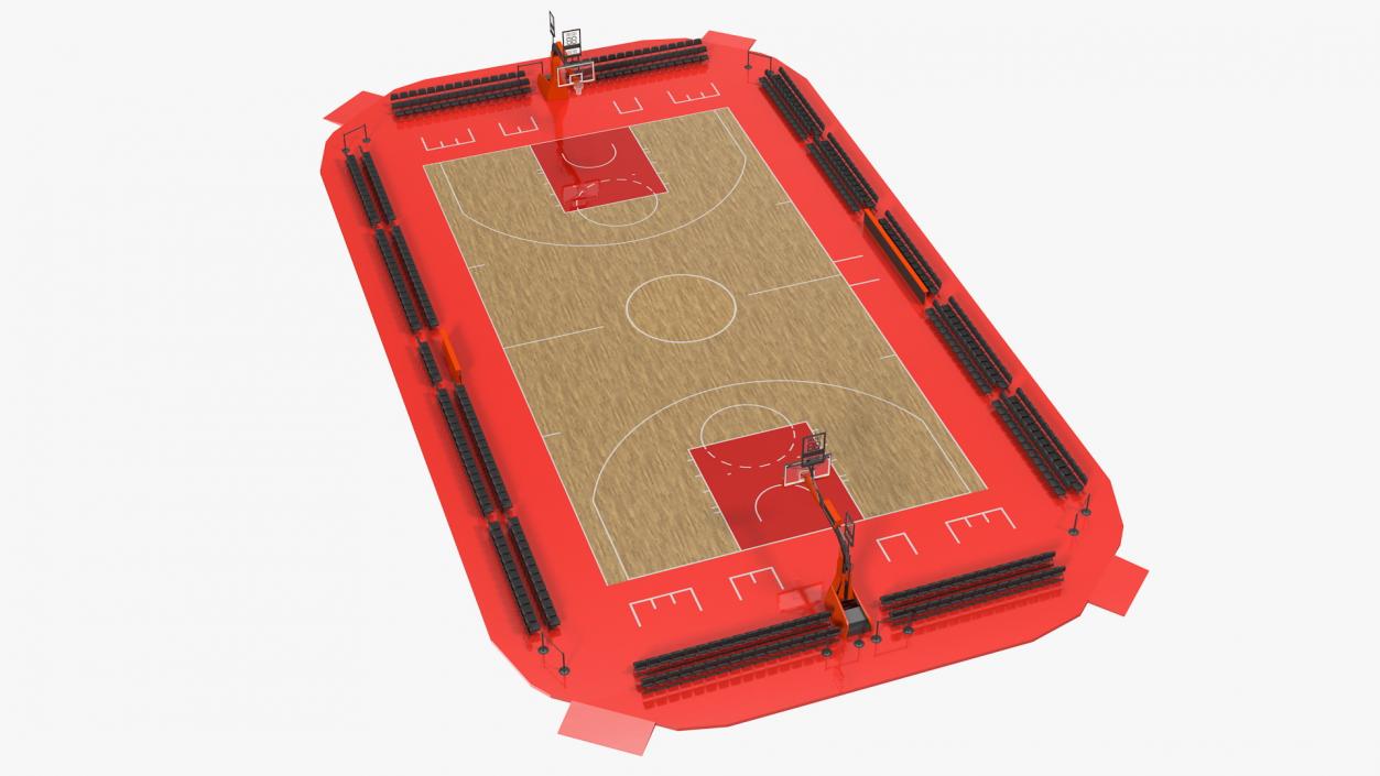 3D Basketball Court