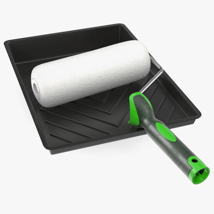 Paint Roller with Tray 3D