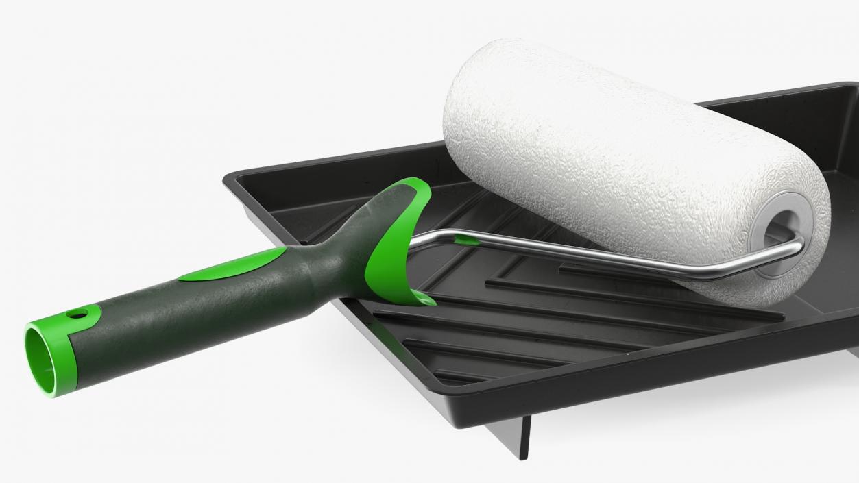 Paint Roller with Tray 3D