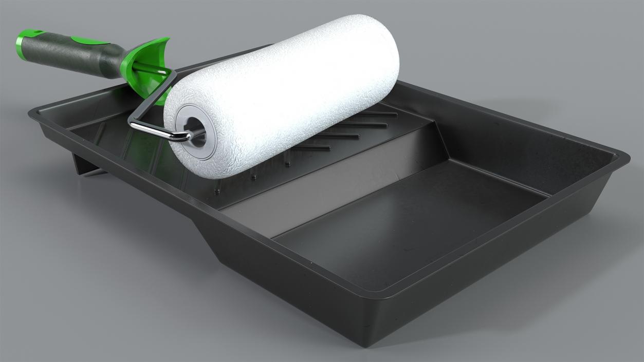 Paint Roller with Tray 3D