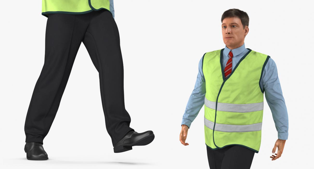 3D Port Engineer Walking Pose