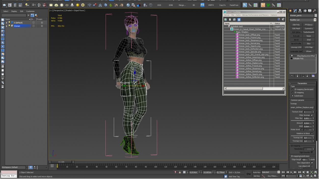 3D model Women in Casual Street Clothes