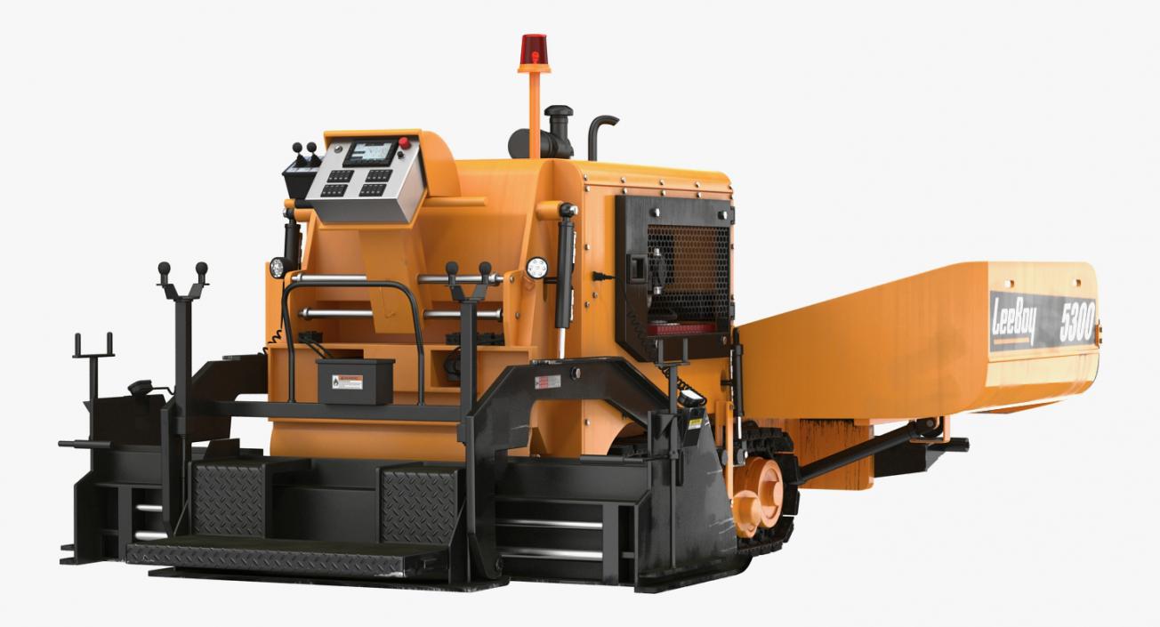 3D model Asphalt Paver and Road Roller Collection