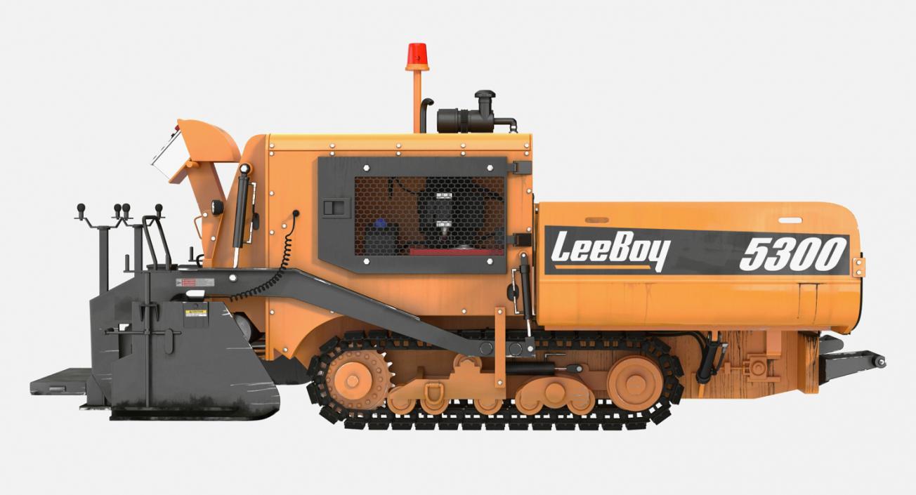 3D model Asphalt Paver and Road Roller Collection