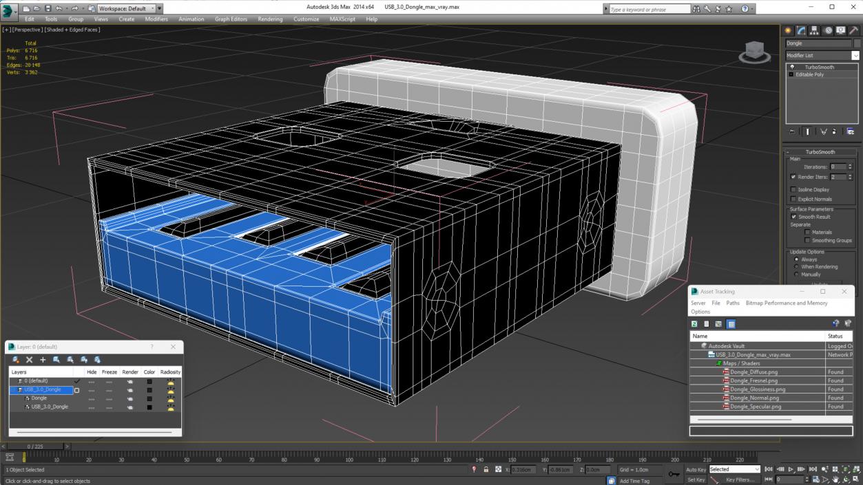 USB 3 Dongle 3D