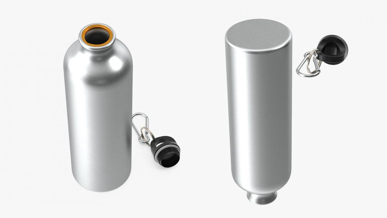 3D Opened Bicycle Aluminum Water Bottle