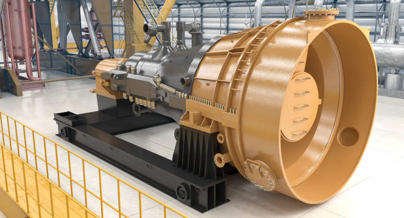 3D Steam Turbine Generic