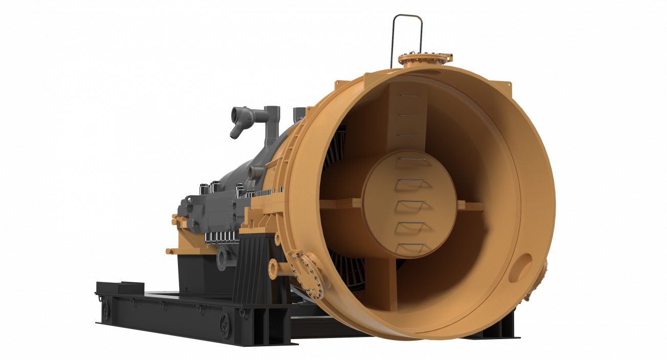 3D Steam Turbine Generic