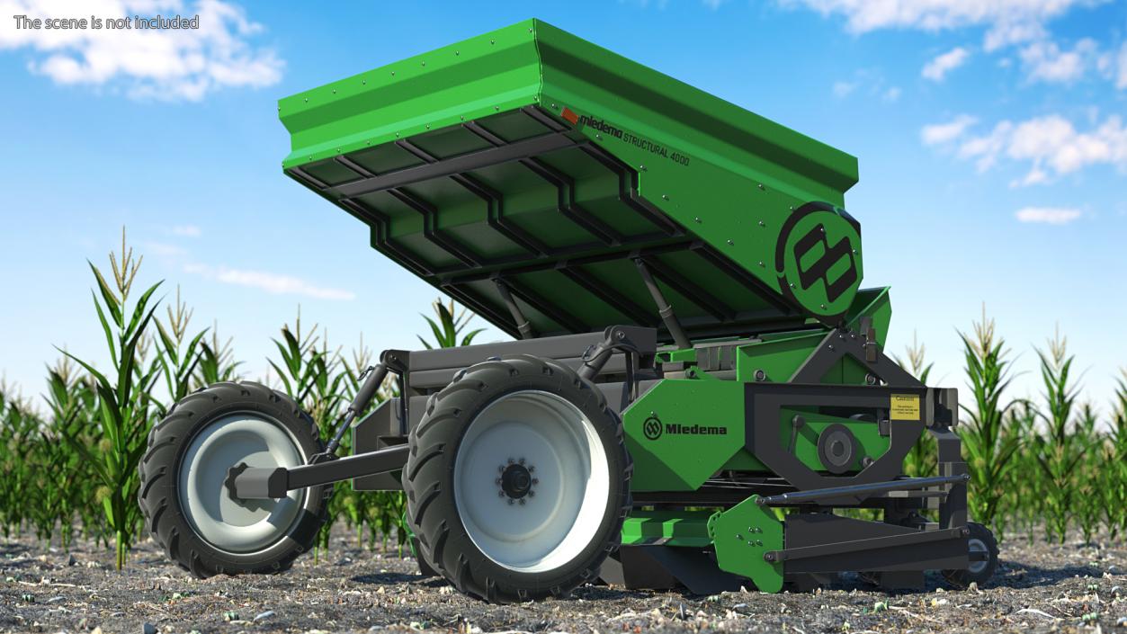 Miedema Structural 4000 Potato Planter Green Used 3D model