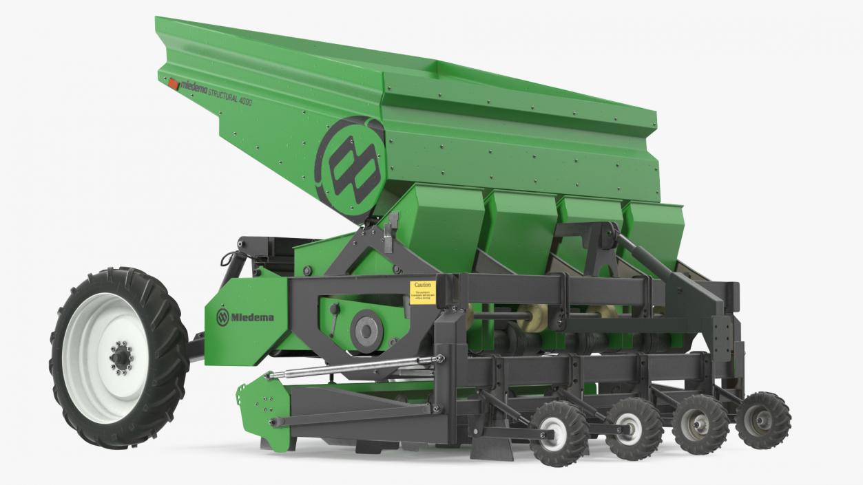 Miedema Structural 4000 Potato Planter Green Used 3D model