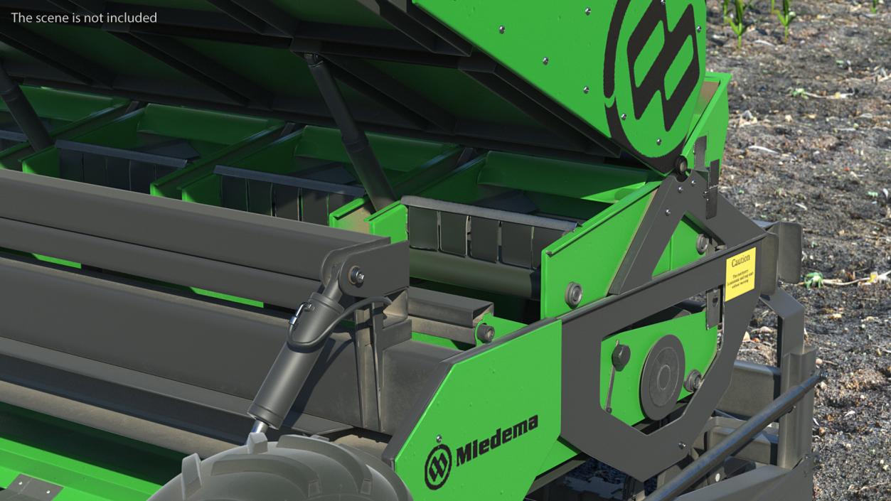 Miedema Structural 4000 Potato Planter Green Used 3D model