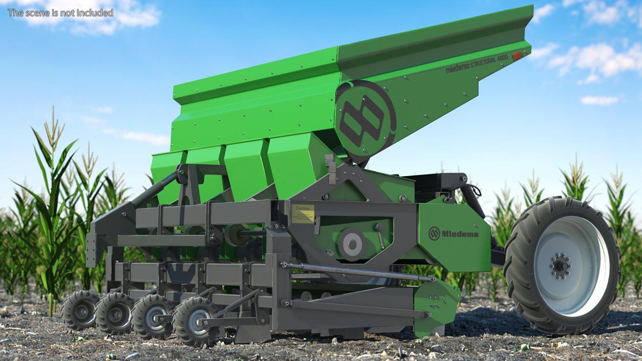 Miedema Structural 4000 Potato Planter Green Used 3D model